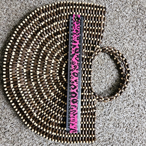 Free people Ibiza beaded purse half moon nwot - Picture 5 of 7